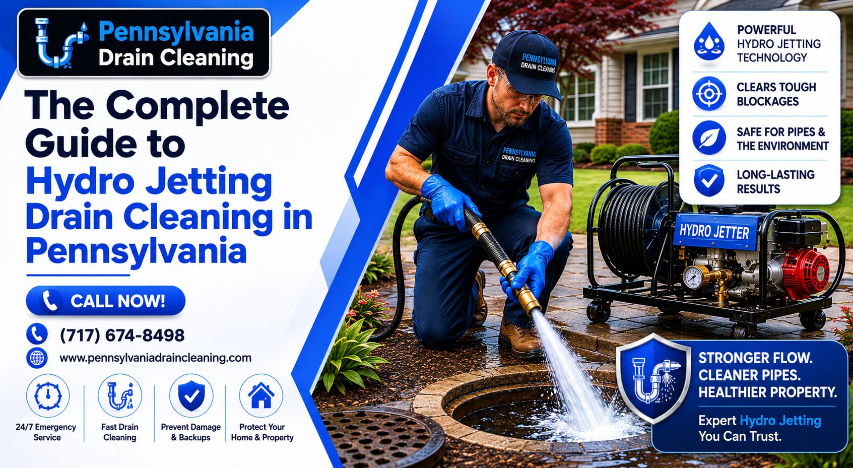 hydro jetting drain cleaning pennsylvania