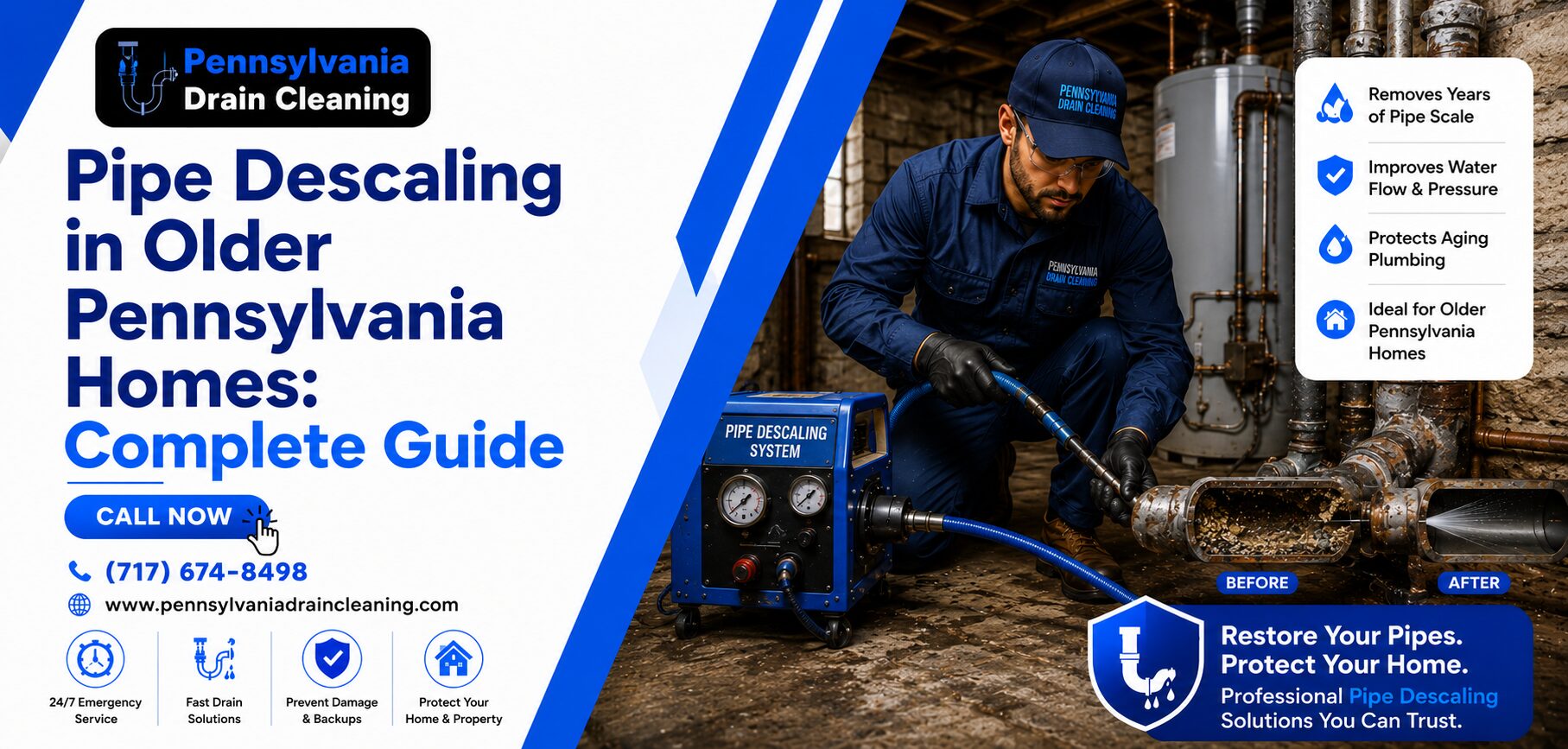 pipe descaling in older pennsylvania homes