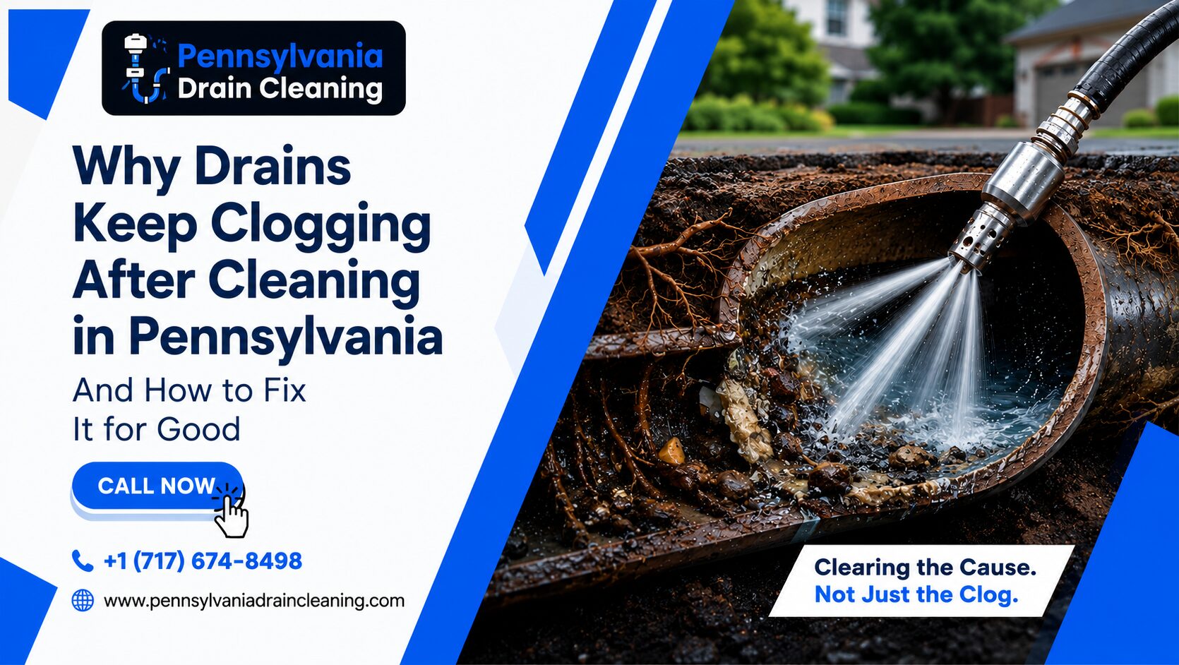 drains keep clogging after cleaning Pennsylvania