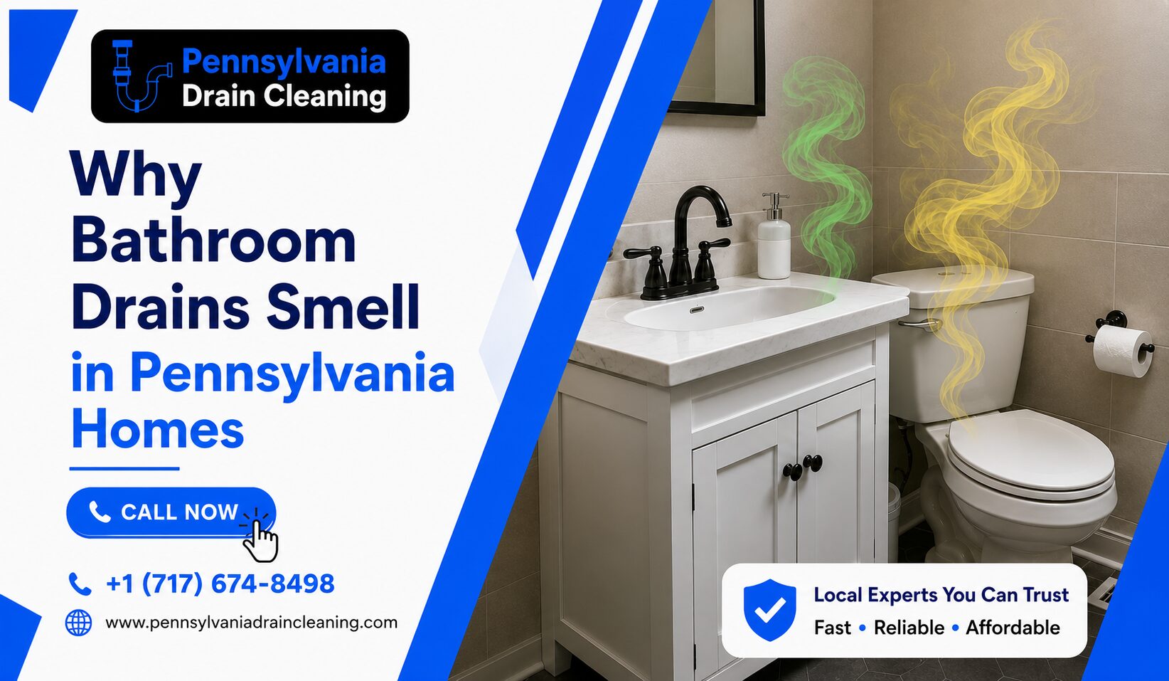 Why Bathroom Drains Smell in Pennsylvania Homes