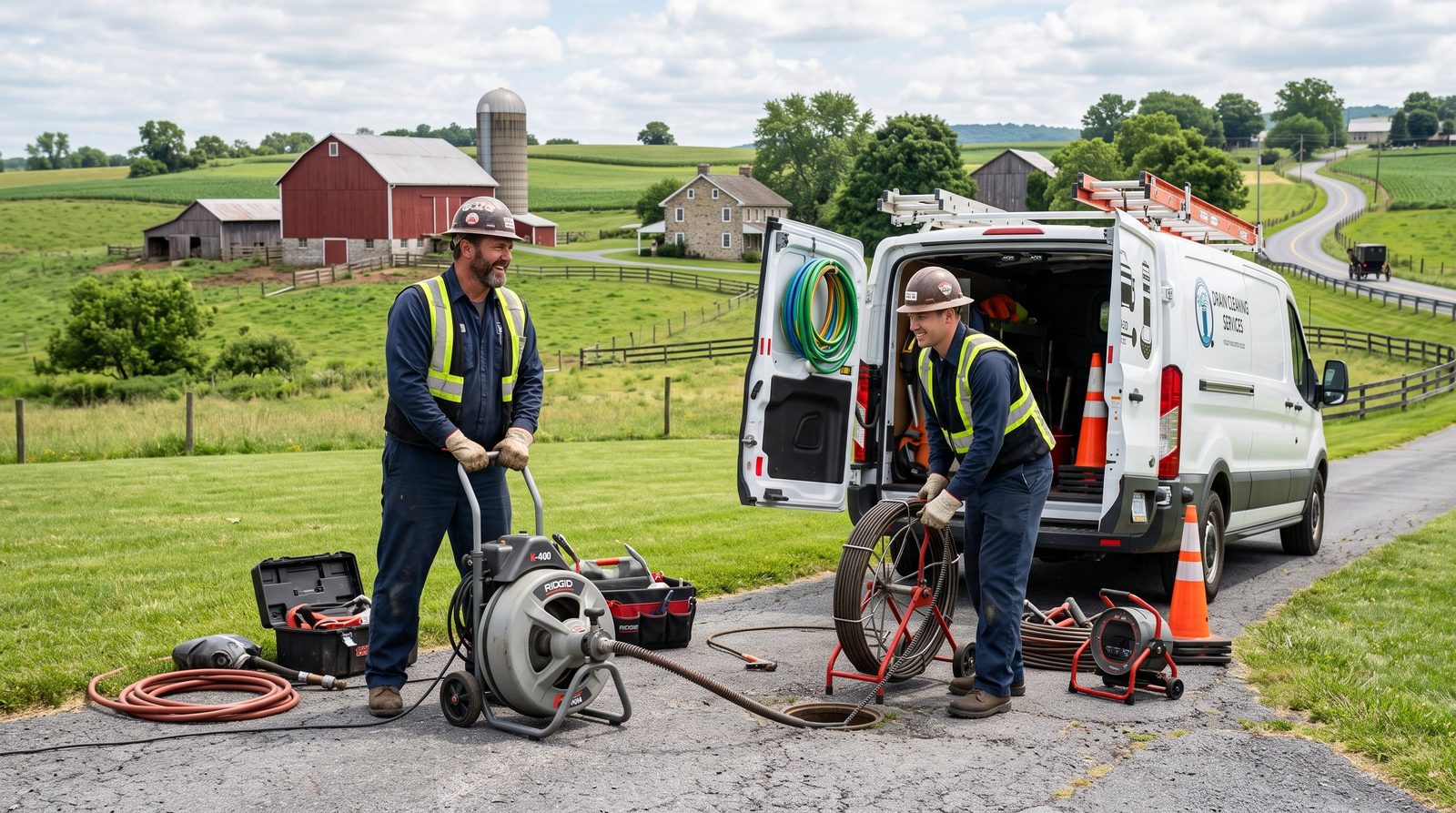 Drain cleaning technicians in Lancaster County, PA