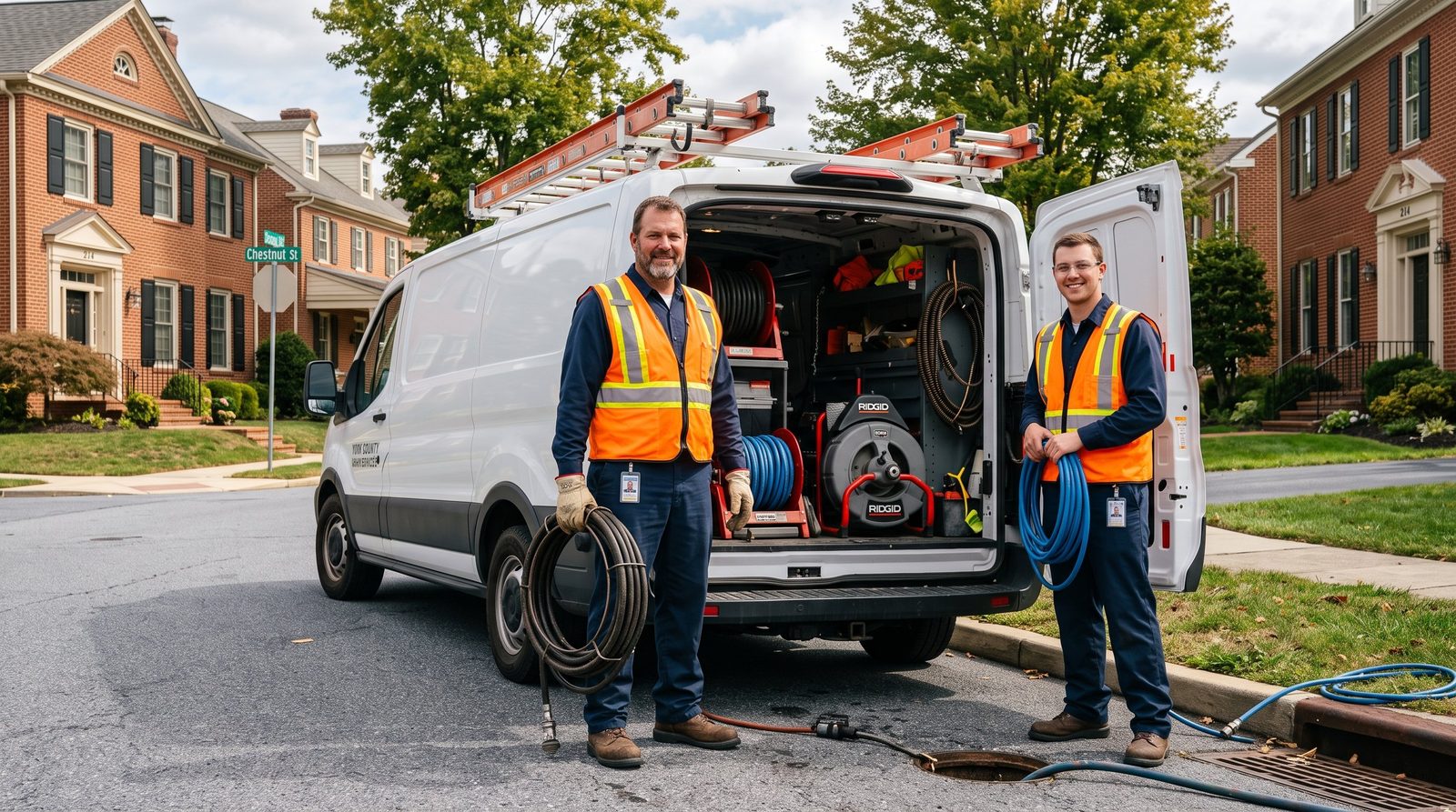 Drain cleaning technicians in York County, PA